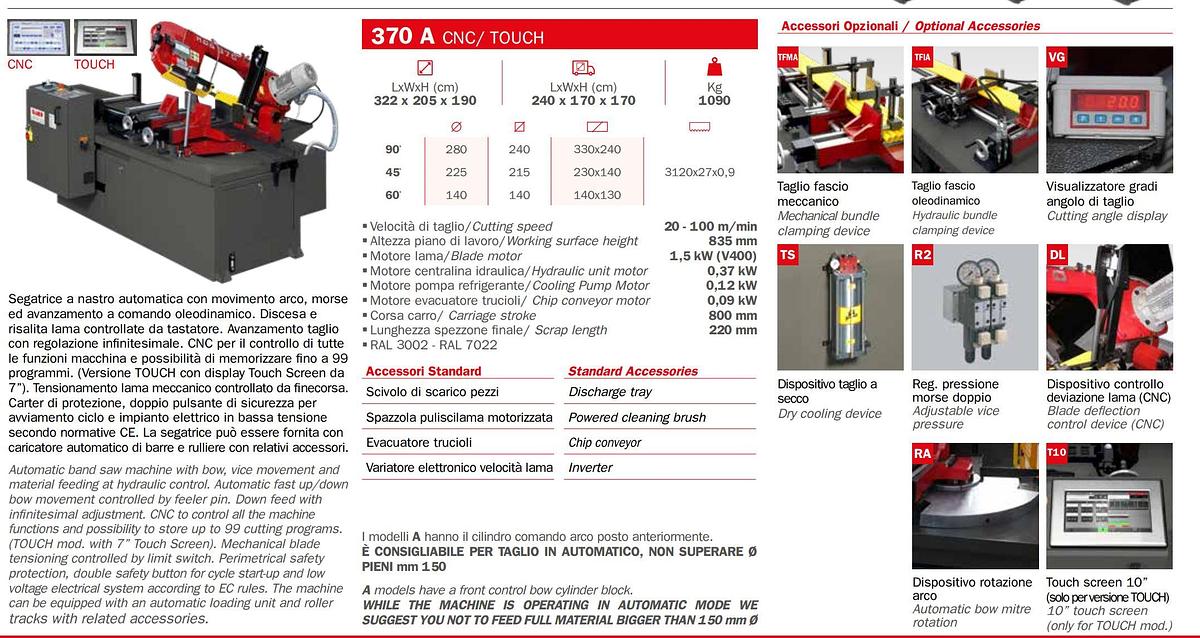 Usato SEGATRICE A NASTRO BIANCO AUTOMATICA
