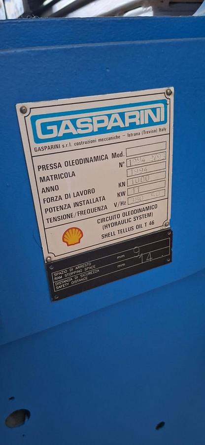 Usato PRESSA PIEGATRICE GASPARINI 