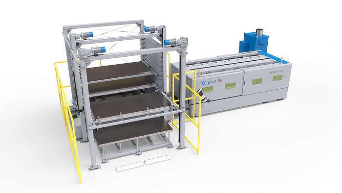 Compact Store: automation system for fiber laser cutting machines