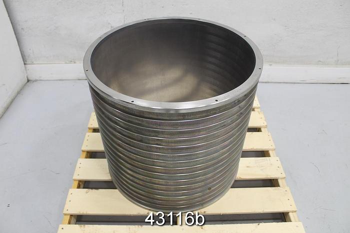 Unused Voith MSS 06/06 Stainless Steel Pressure Screen Basket, .055" Slots #43116
