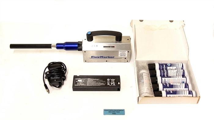 Used Safex FlowMarker 2 Fog Machine, Fog Fluid Cartridges, new Batteries (9482)R