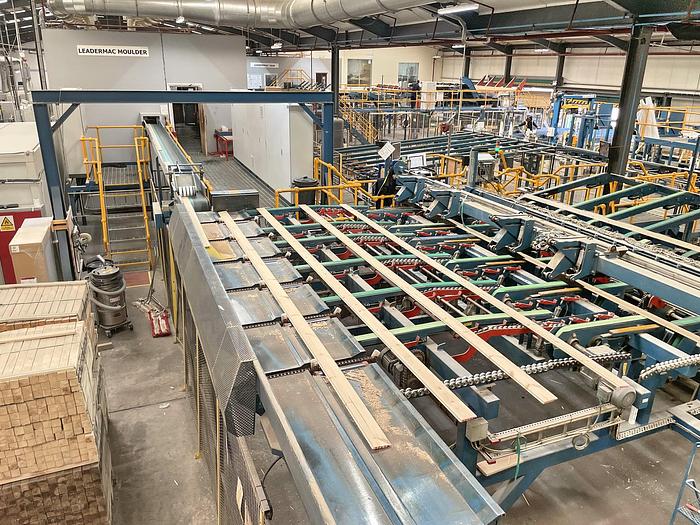 Gebruikt Almab – Stenner – Leadermac high speed resaw-planing line