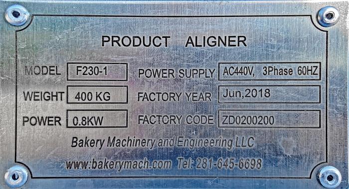 Used USED Product Aligner for Wrapping System for Nutrition Bars — (Machine 4 of a 6-piece system)