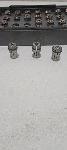 Used SAER-16-40 COLLET SET FOR LATHE ENGRAVING MACHINE (40PCS) SIZES VARIE (106)