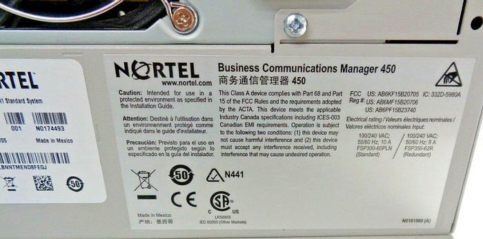 Used Nortel BCM450-R1