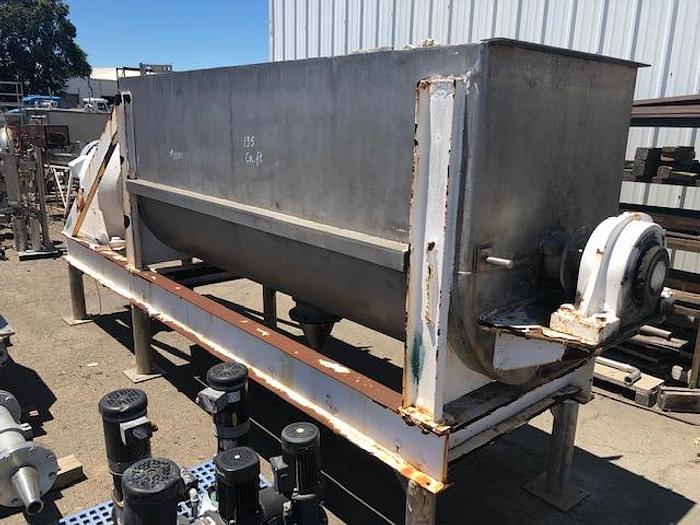 Used 135 Cu. Ft. Double Ribbon Mixer/Blender