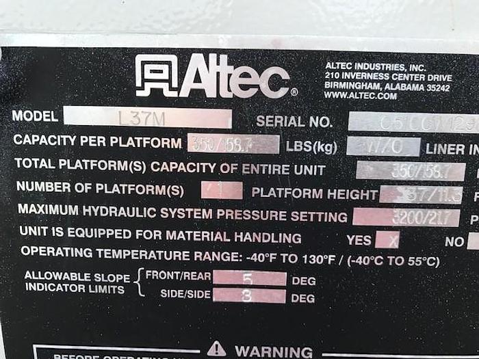 Used 2011 Ford F550 4x4 Altec L37-MH 42ft Bucket Truck - C38025