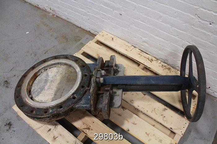 Used Fabri 16" Hand Operated Knife Gate Valve #29803