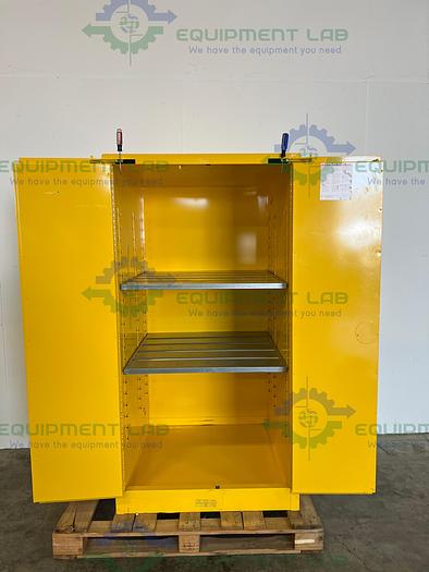 Used Justrite 25602 60 Gallon Flammable Cabinet w/ Soft Close Doors