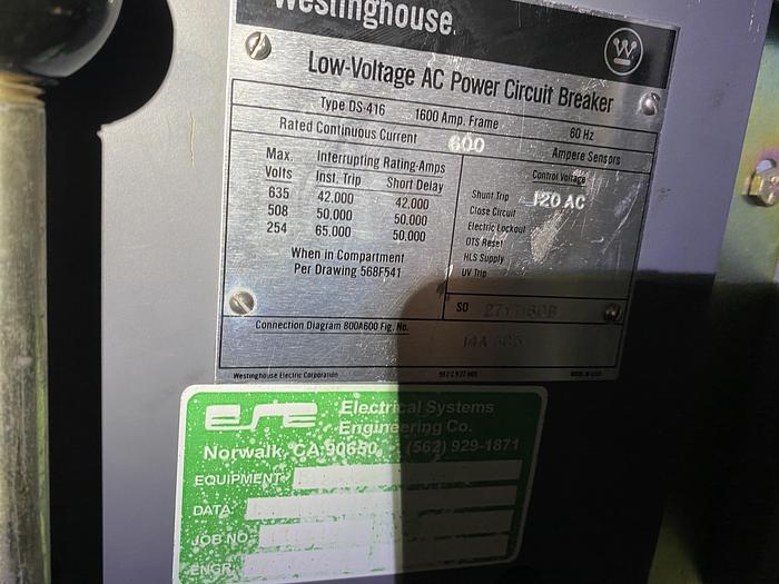 Used WESTINGHOUSE TRANSFORMER
