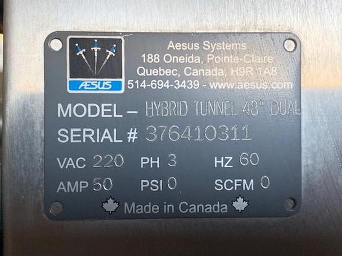 Used Aesus Heat Shrink Tunnel Model Hybrid 48" Dual