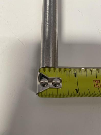 Used 13" L Stainless Steel Impeller Rod w/ 1/2" Diameter Shaft & 3 1/4" Impeller