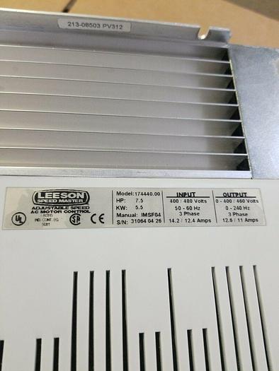 Used LEESON SPEEDMASTER 174440.00 7.5HP 480 Volt