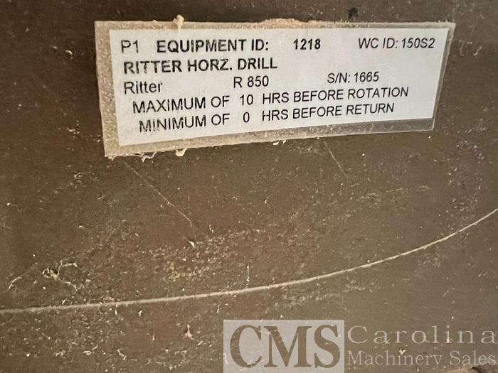 Used Ritter R850 Boring Machine