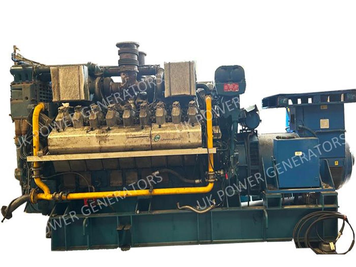 Used 1999 Cummins 18V180SG Gas Generator 1.9MW