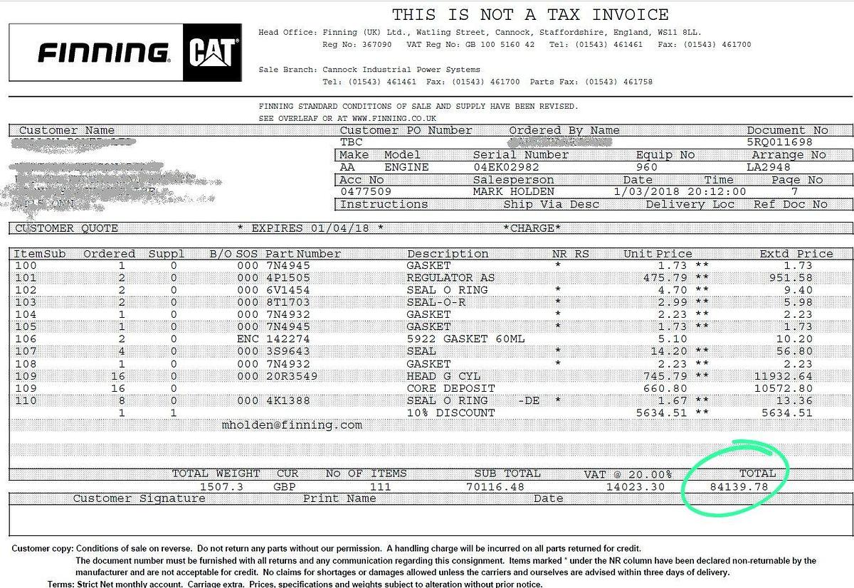 Used 2000 Caterpillar Containerized Package Complete Unit G3516A