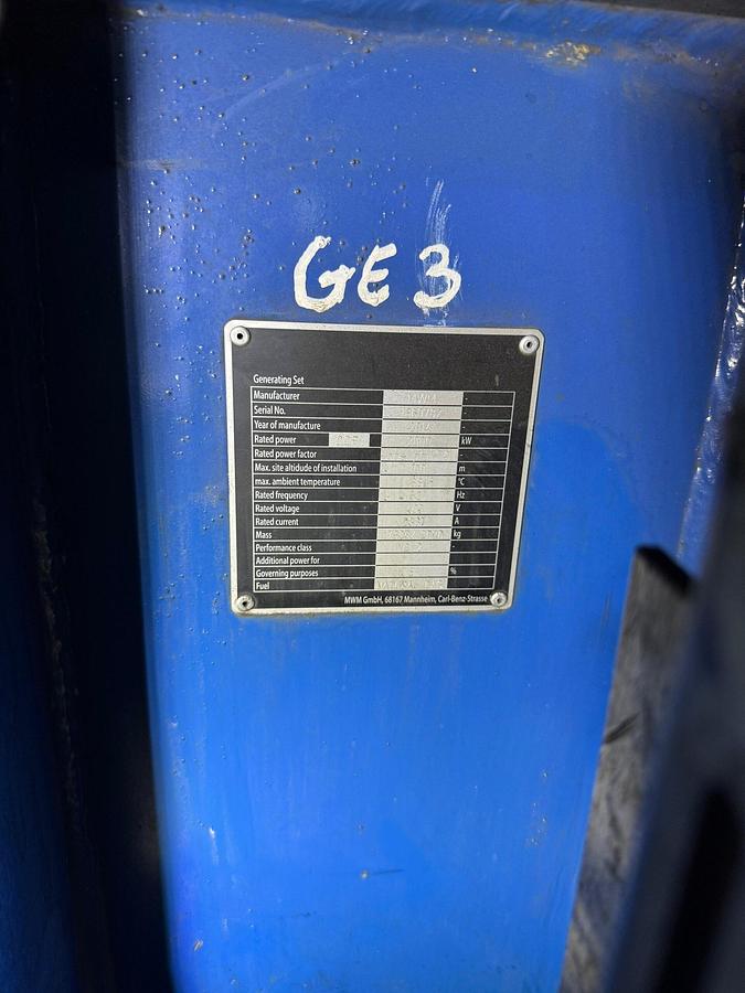 Used 3 x MWM TCG 2020 V20 GAS GENERATOR 6MW Power Plant