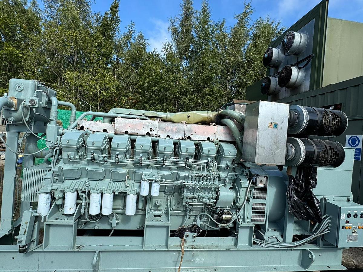 Used Mitsubishi S16R-PTA Diesel Generator – Low Hours