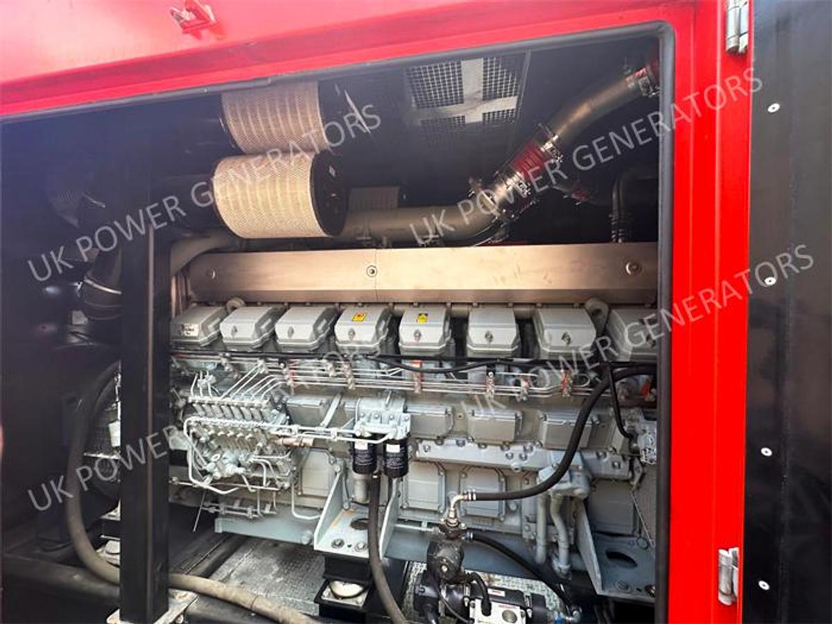 Used 5.75 MW Mitsubishi S12H-PTA 980 kW & S16R-PTAA2 1895 kW DIESEL Containerised Generating Set Complete Power Plant Package