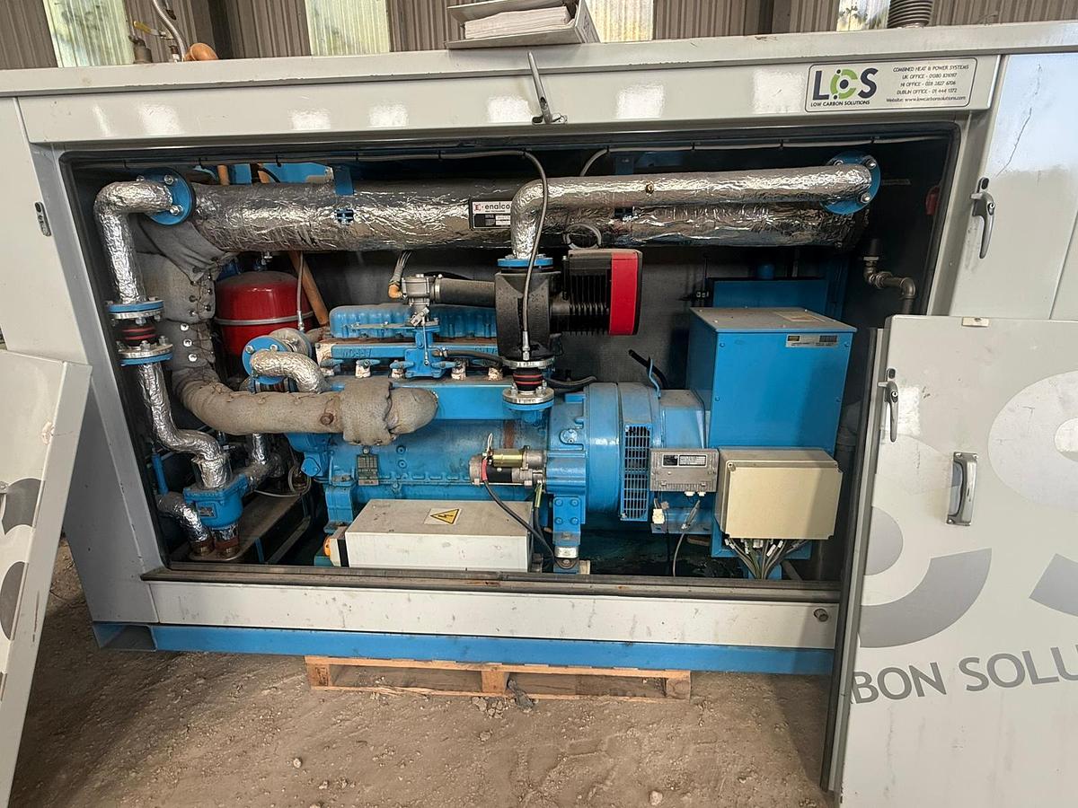 Used 2011 ARROW 35 kWe Arrow VR3-330 Gas CHP Generator Enalco Heat Exchanger Heinzmann Control