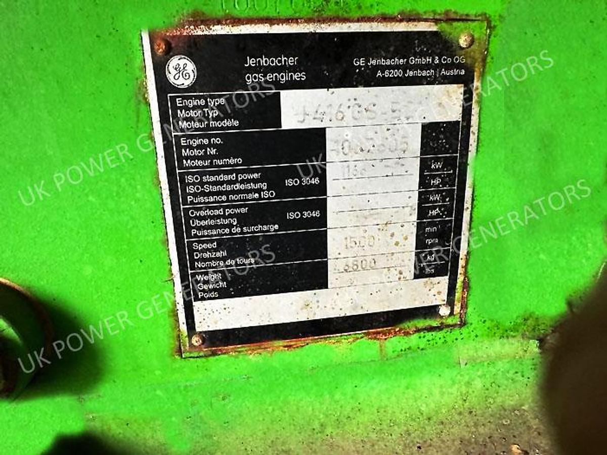 Used 2012 Jenbacher 416 Gas Containerised package