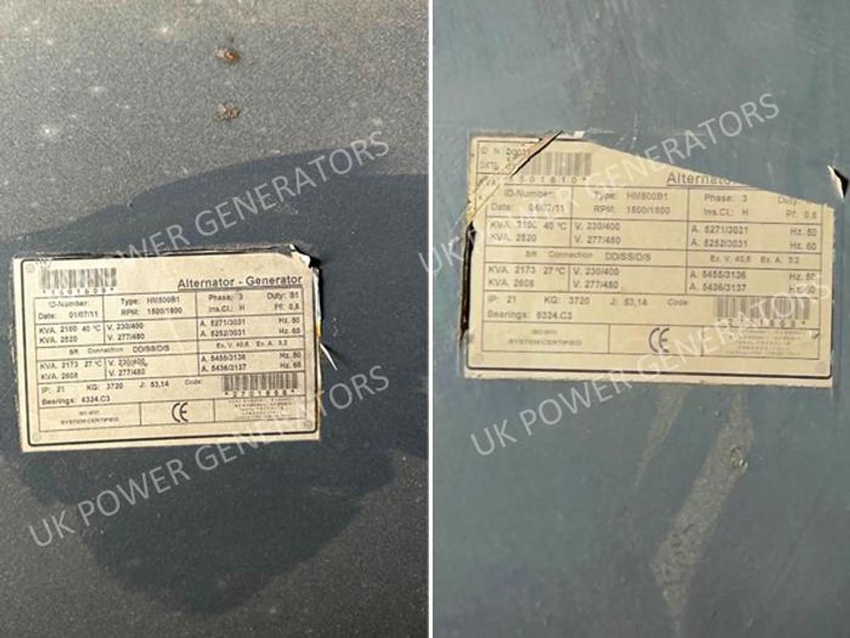 Used 5.75 MW Mitsubishi S12H-PTA 980 kW & S16R-PTAA2 1895 kW DIESEL Containerised Generating Set Complete Power Plant Package