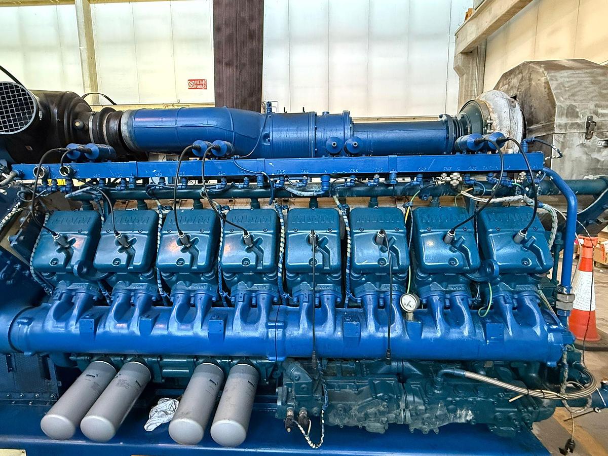 Used MWM TCG 2020 V16 Natural Gas Generating Set 2013 YOM