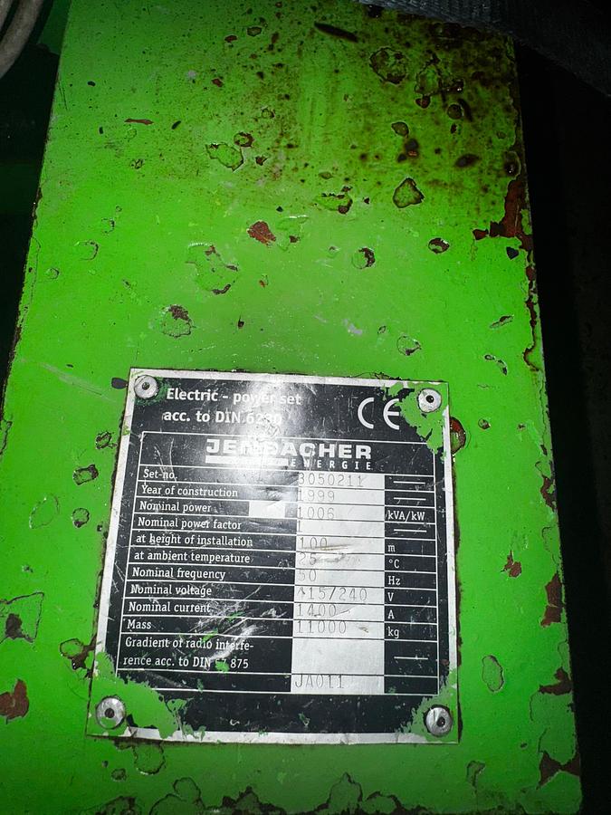 Used 1999 GE - Jenbacher 320 Containerized Genset - 1095kW