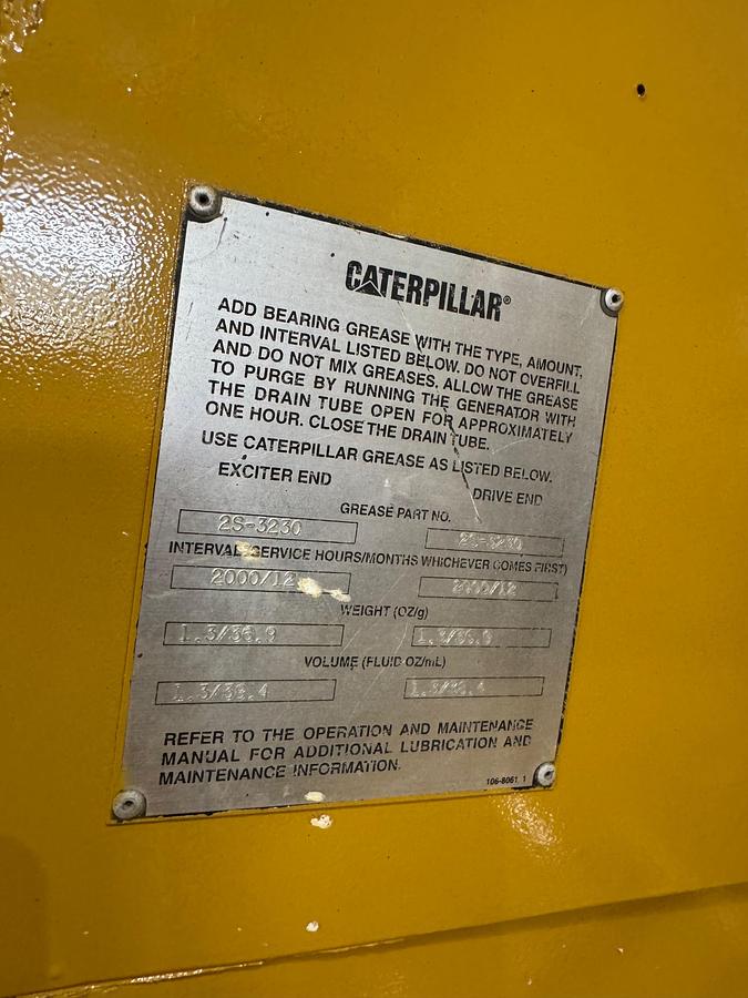 Used 2013 Caterpillar G3520H Gas Generator - 2.5 MW