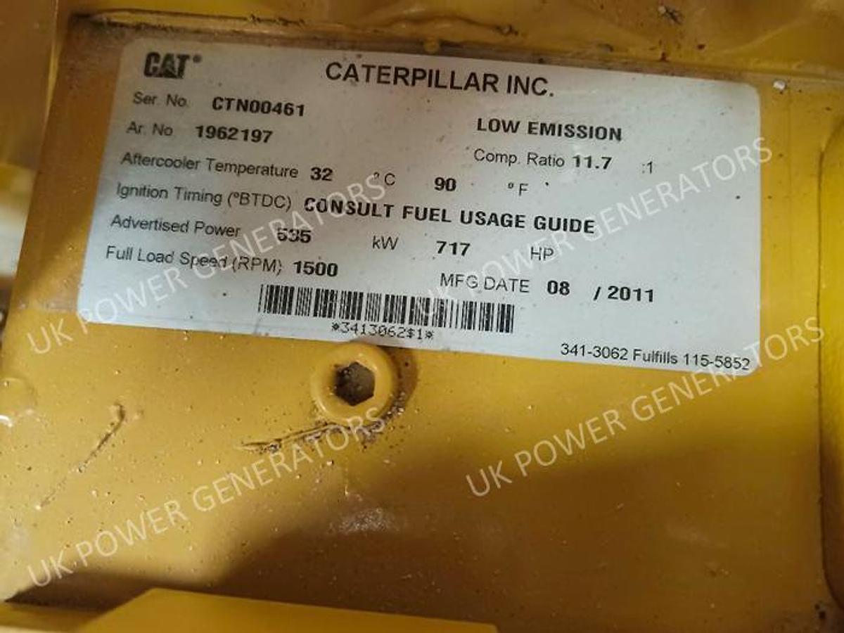 2011 Caterpillar G3508 Gas Generator Brand New