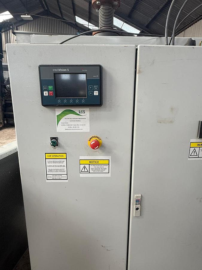 Used 2011 ARROW 35 kWe Arrow VR3-330 Gas CHP Generator Enalco Heat Exchanger Heinzmann Control