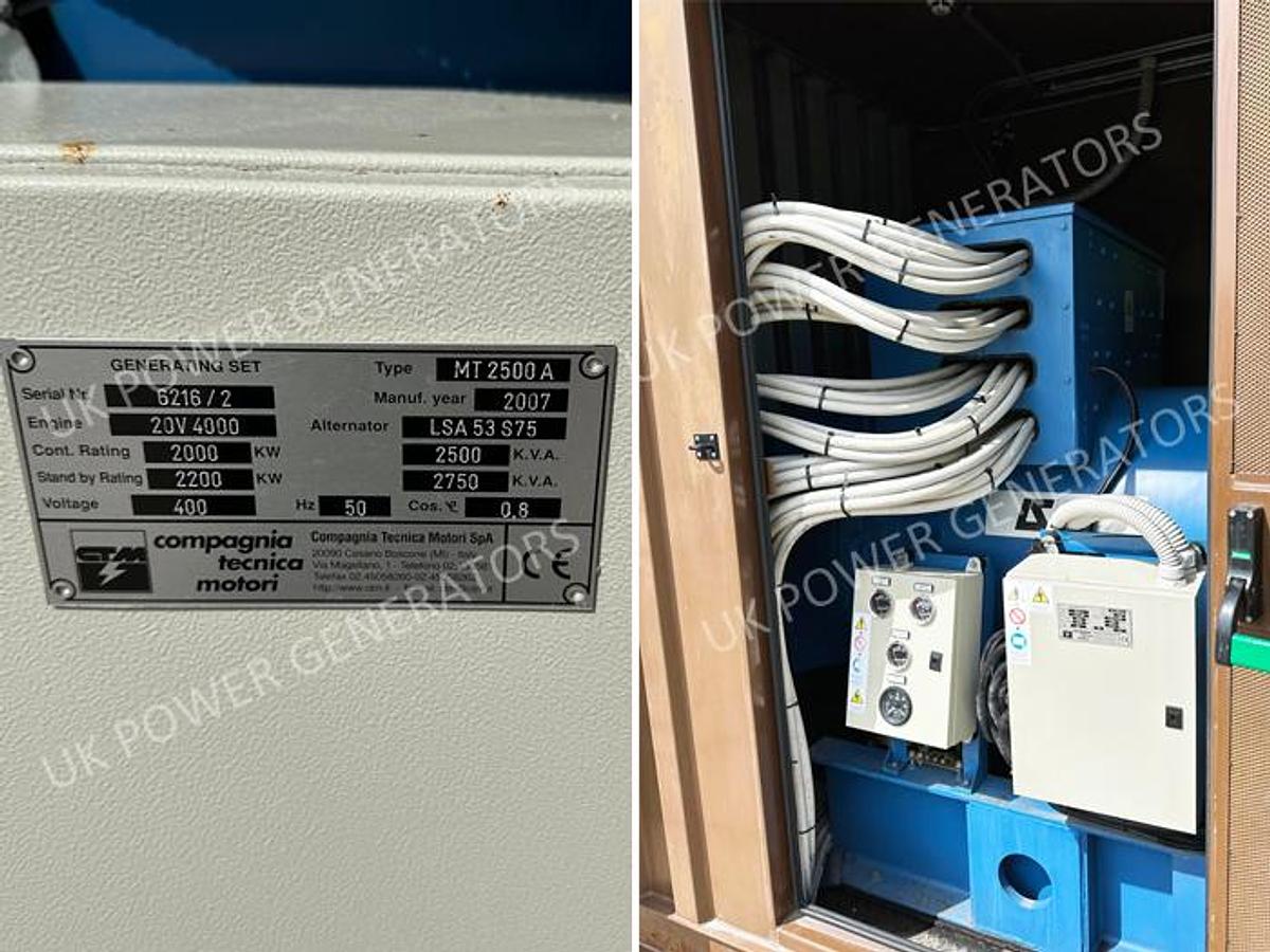 Used MTU 20V4000 Diesel Generator Containerized Package 2 Units