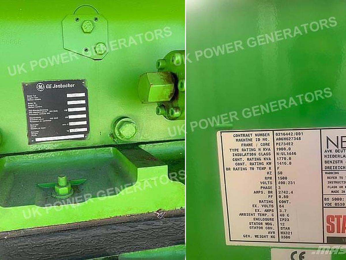 2006 Jenbacher J416A05 Gas Generator