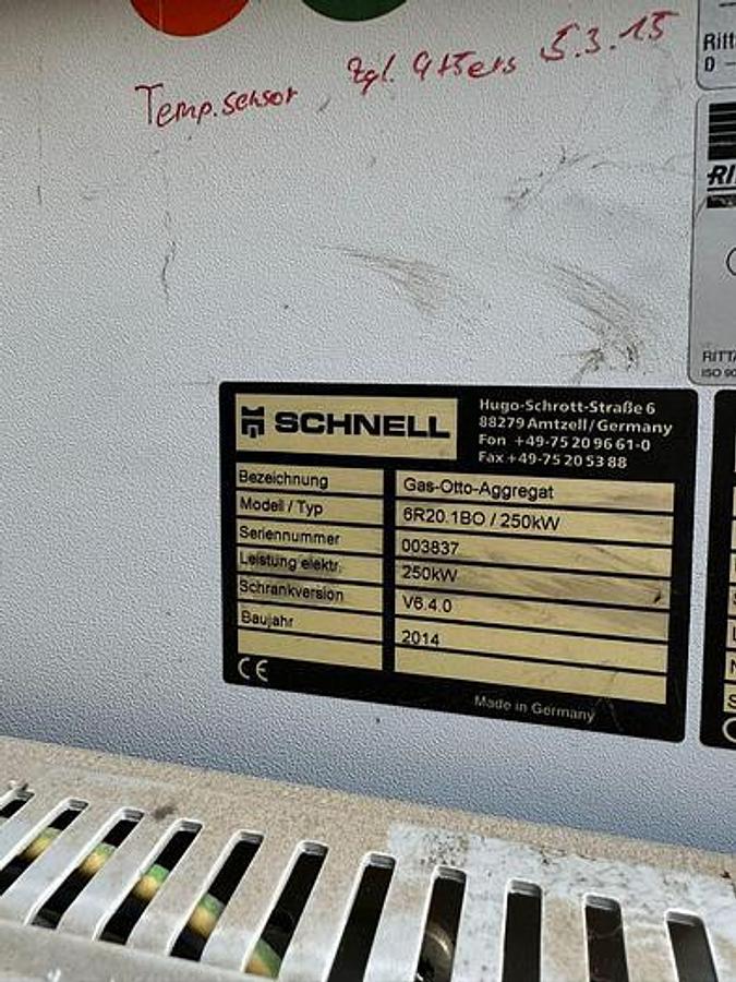 Scania Gas containerized 2x identical genset