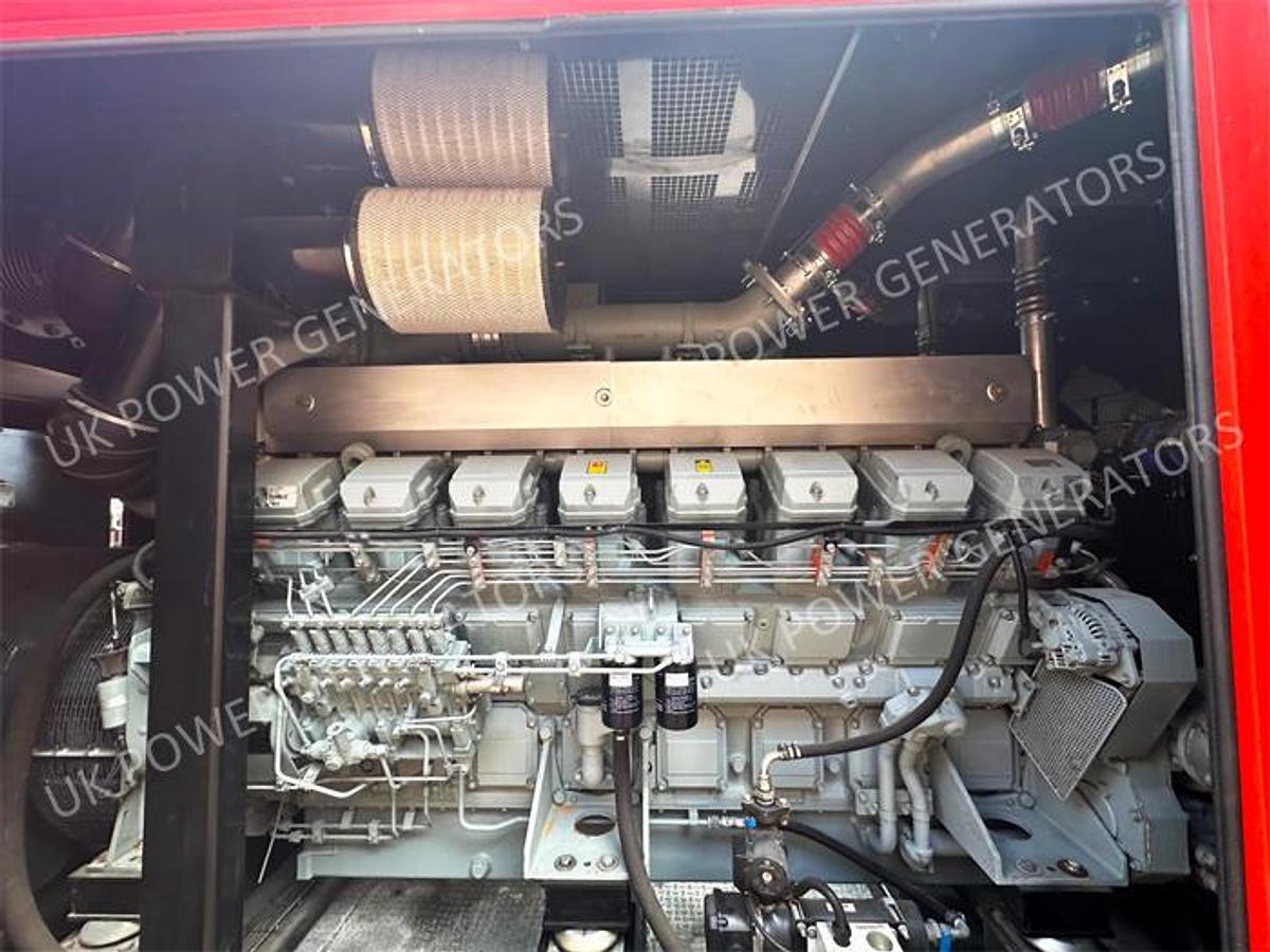 Used 5.75 MW Mitsubishi S12H-PTA 980 kW & S16R-PTAA2 1895 kW DIESEL Containerised Generating Set Complete Power Plant Package