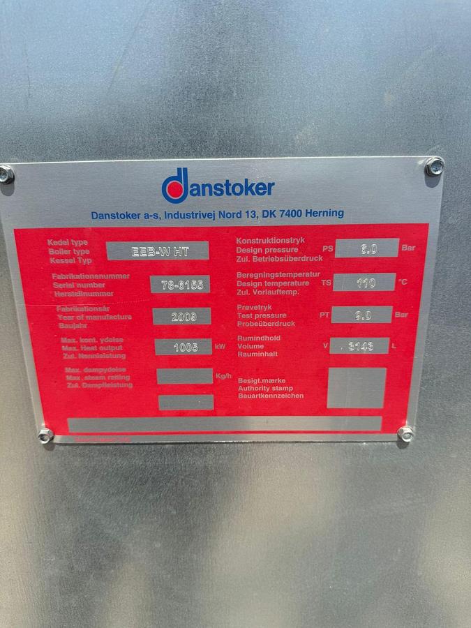 Used Danstoker A-S Boiler