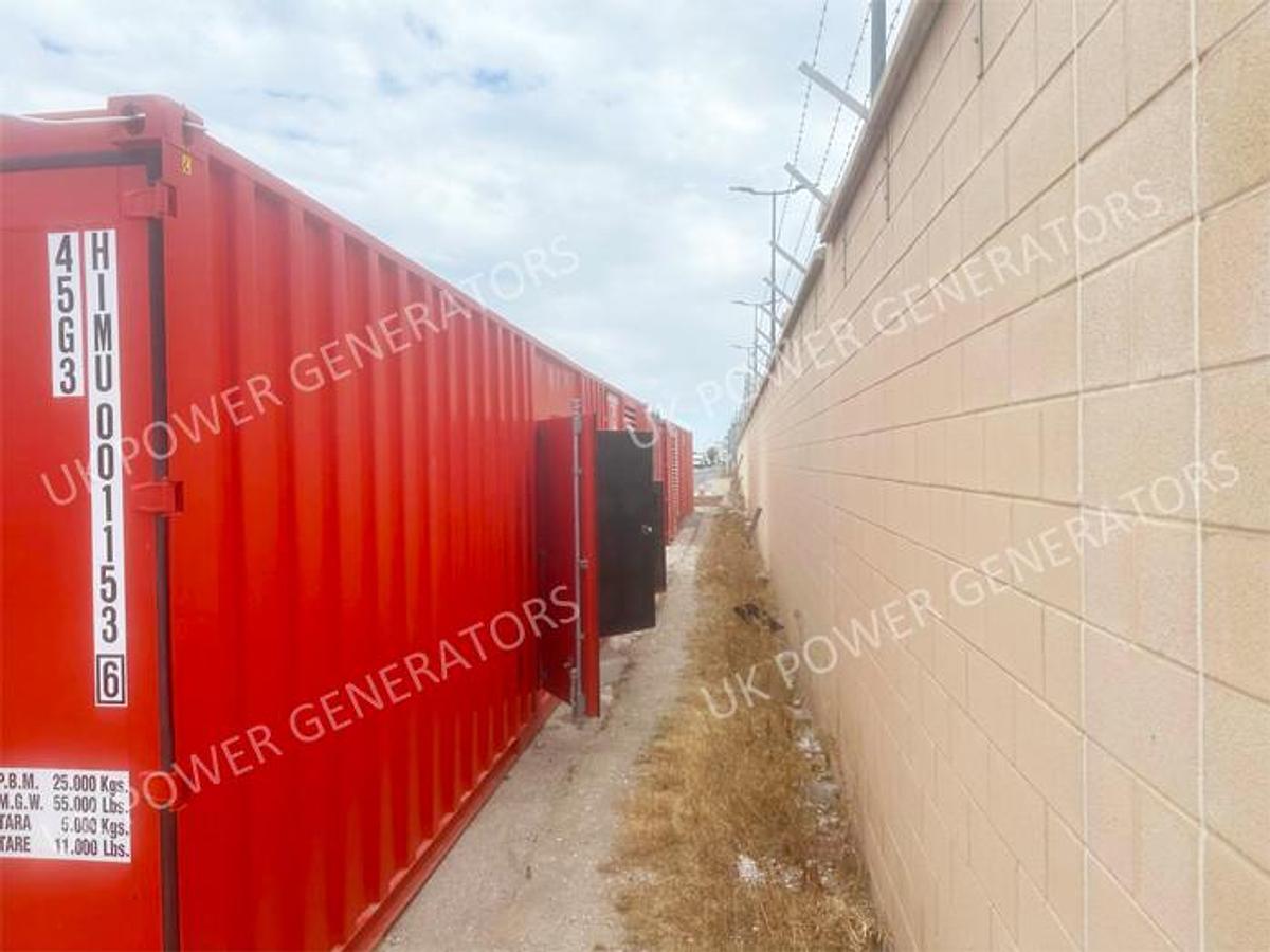 Used 5.75 MW Mitsubishi S12H-PTA 980 kW & S16R-PTAA2 1895 kW DIESEL Containerised Generating Set Complete Power Plant Package