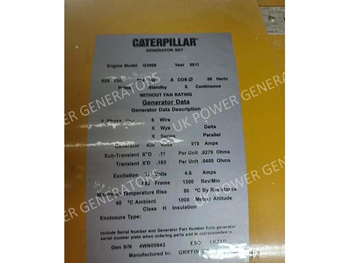 2011 Caterpillar G3508 Gas Generator Brand New