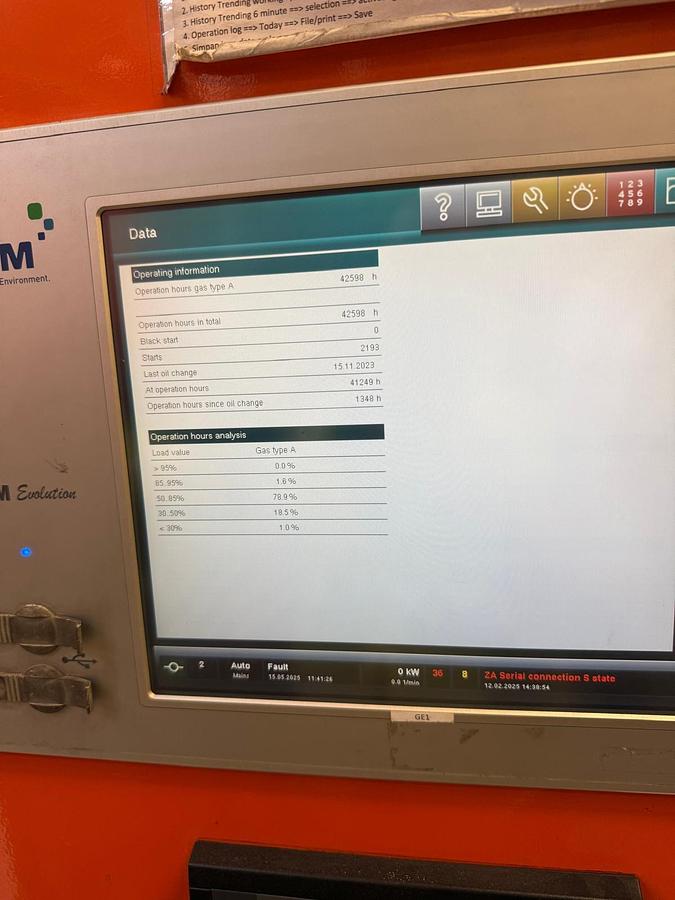 Used 3 x MWM TCG 2020 V20 GAS GENERATOR 6MW Power Plant