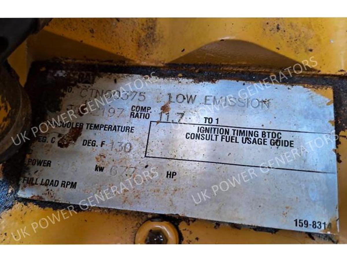 Used 2007 Caterpillar G3508 Gas Generator 480kW