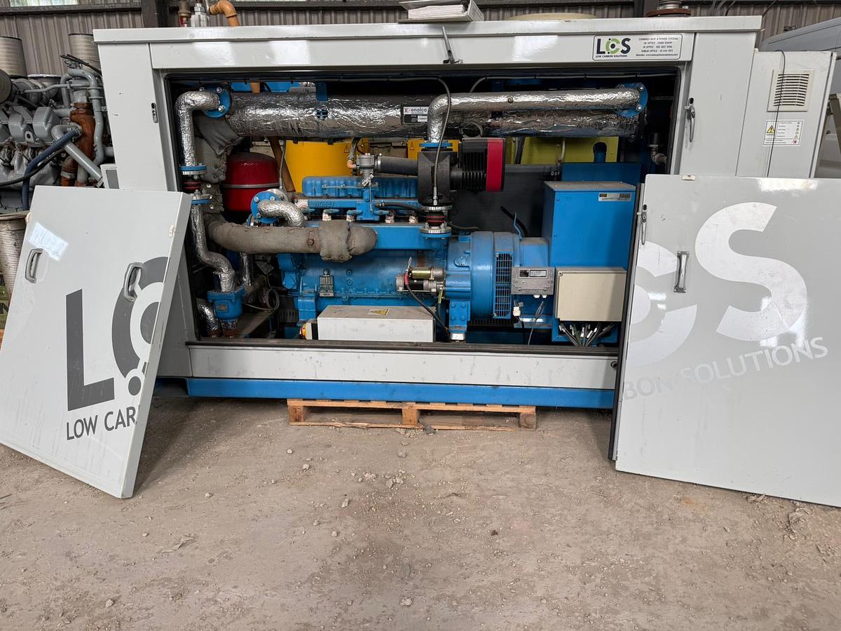Used 2011 ARROW 35 kWe Arrow VR3-330 Gas CHP Generator Enalco Heat Exchanger Heinzmann Control