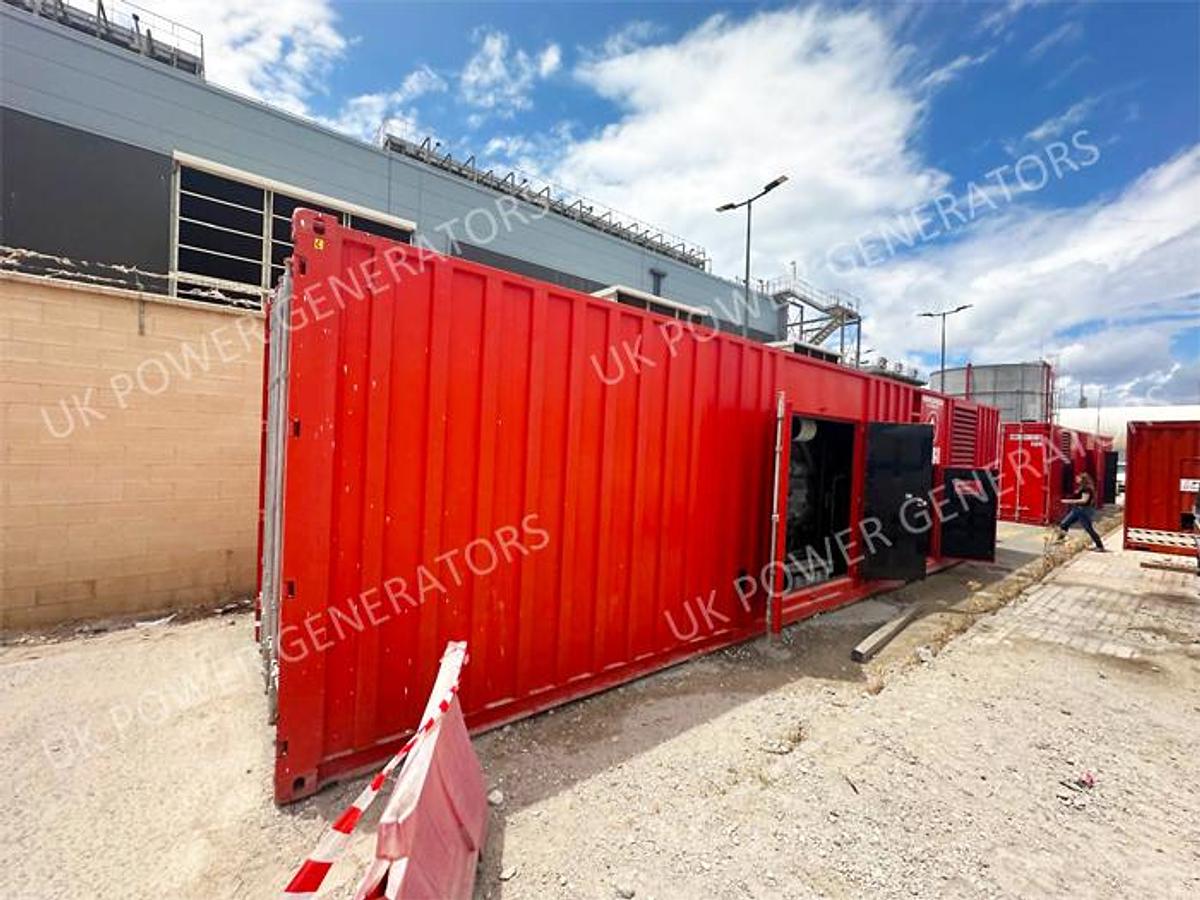 Used 5.75 MW Mitsubishi S12H-PTA 980 kW & S16R-PTAA2 1895 kW DIESEL Containerised Generating Set Complete Power Plant Package
