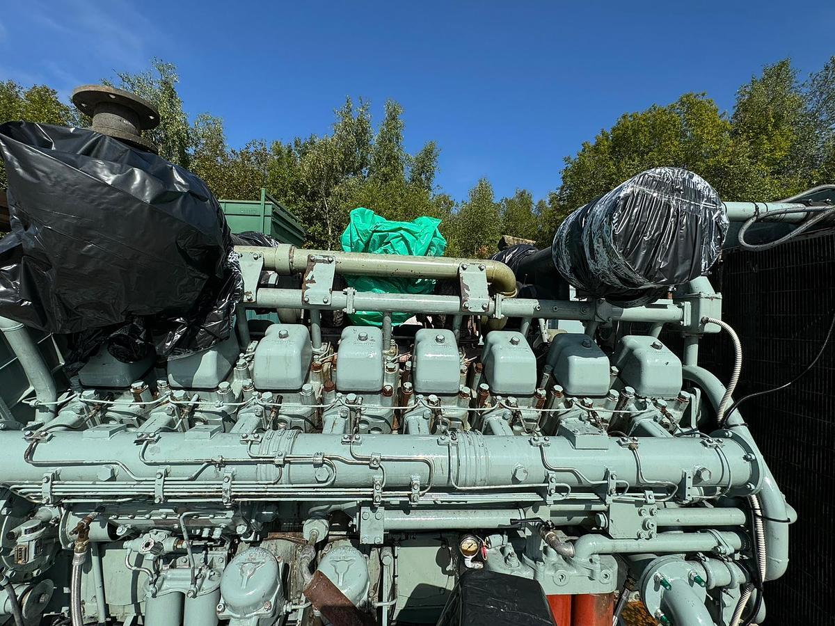 Used 1989 Mitsubishi S16N-PTA Diesel Generator 1MW