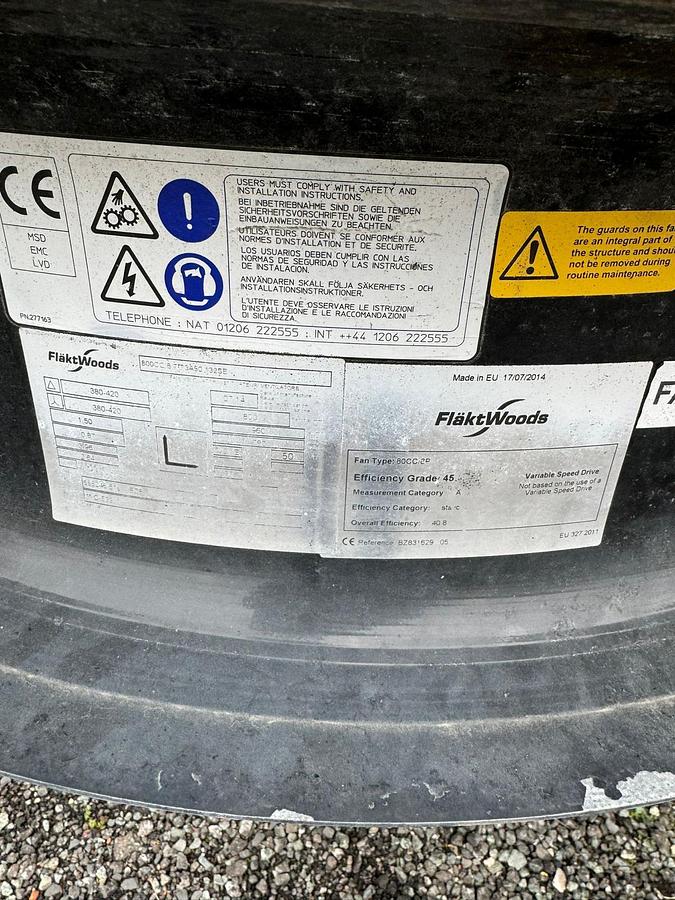 Used 2014 Transtherm UK Ltd Model TD90W/HC Table Cooler Radiator