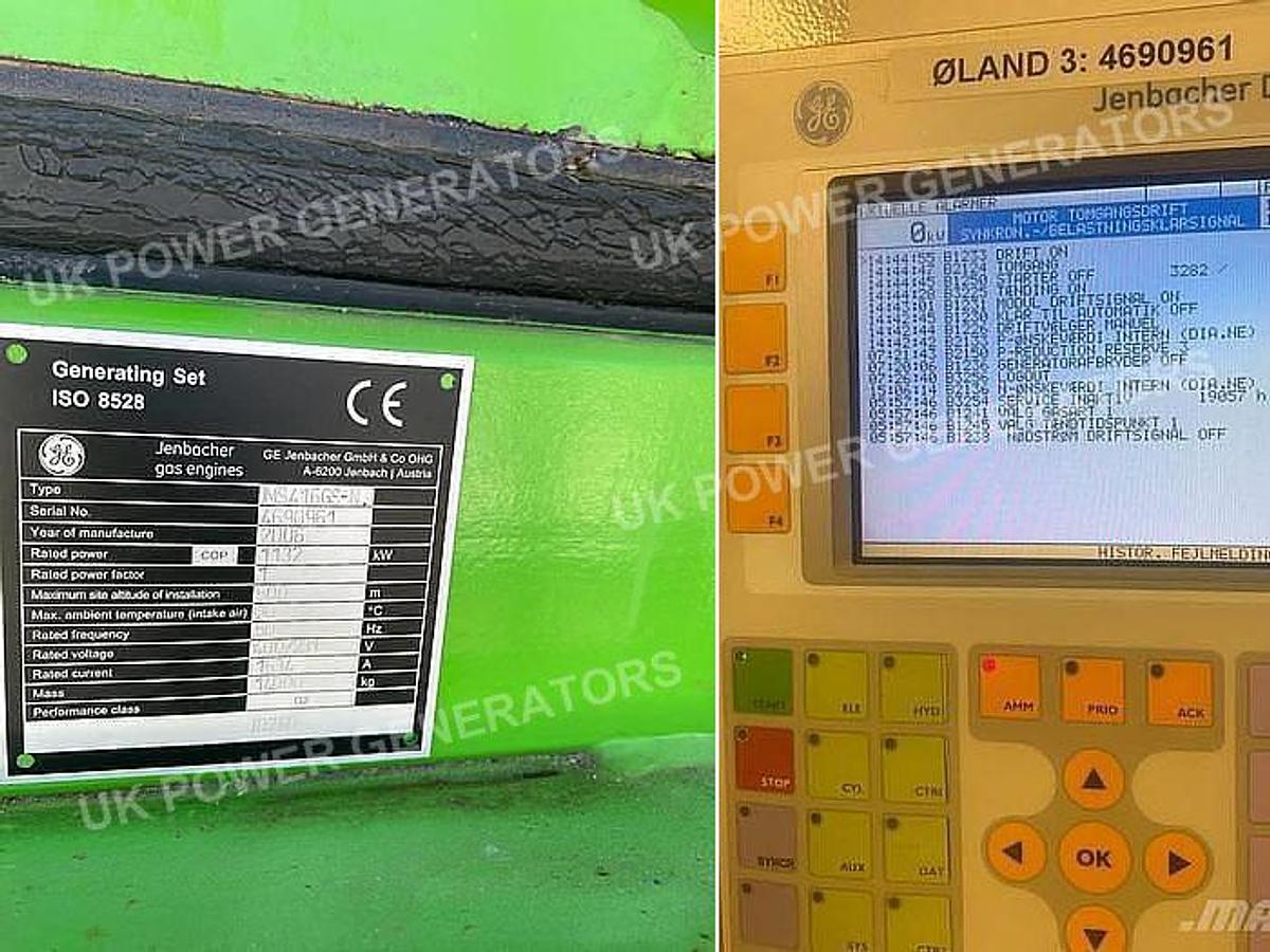 2006 Jenbacher J416A05 Gas Generator