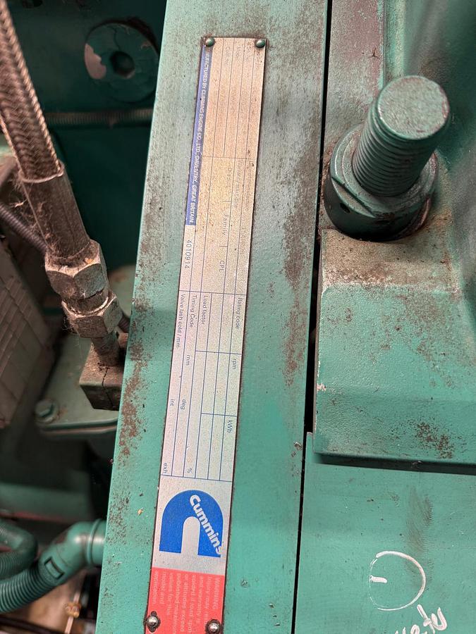 Used 2007 Cummins QSV91-G2 Gas Generator – 2MW