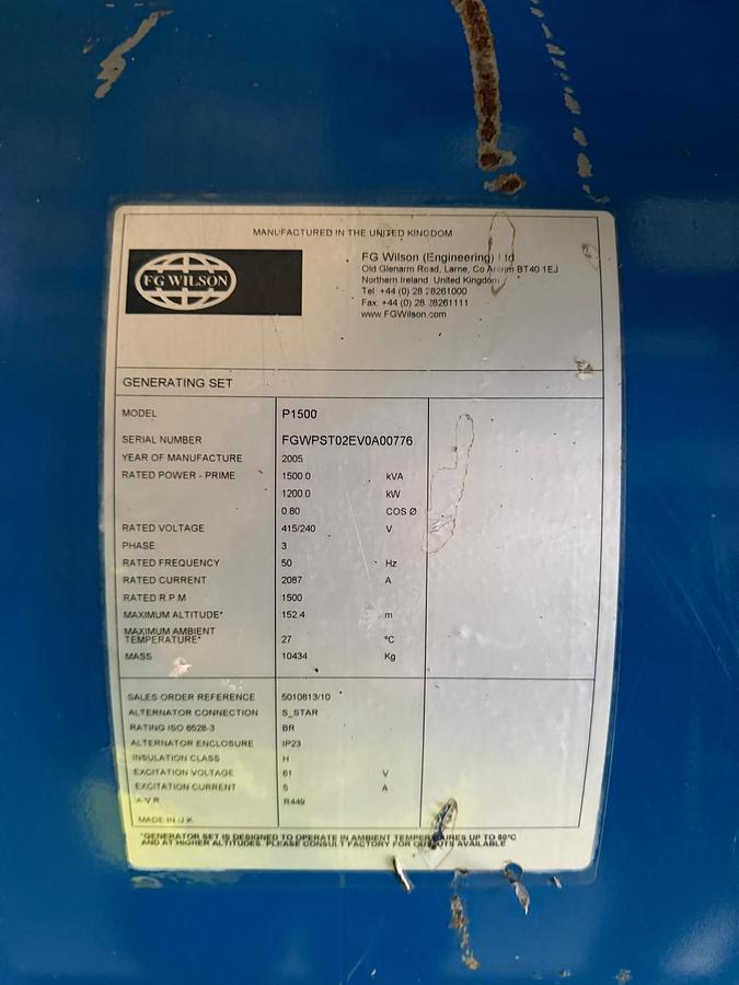 Used Perkin Diesel 4012TAG2A
