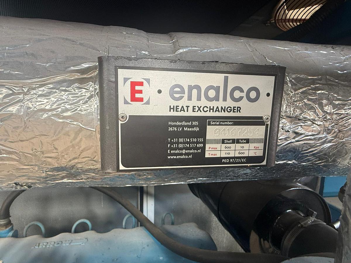 Used 2011 ARROW 35 kWe Arrow VR3-330 Gas CHP Generator Enalco Heat Exchanger Heinzmann Control