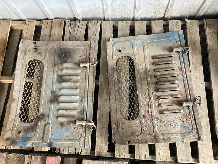 Used Antique Vintage Gas Engine / Motor Cover Shields