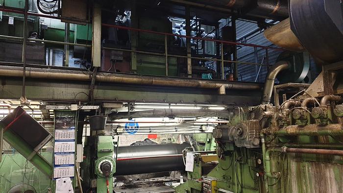 Used 1980 Berstorff 660mm dia X 2100mm two roll mill